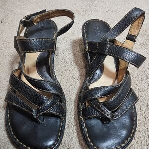 Black Strappy Sandals